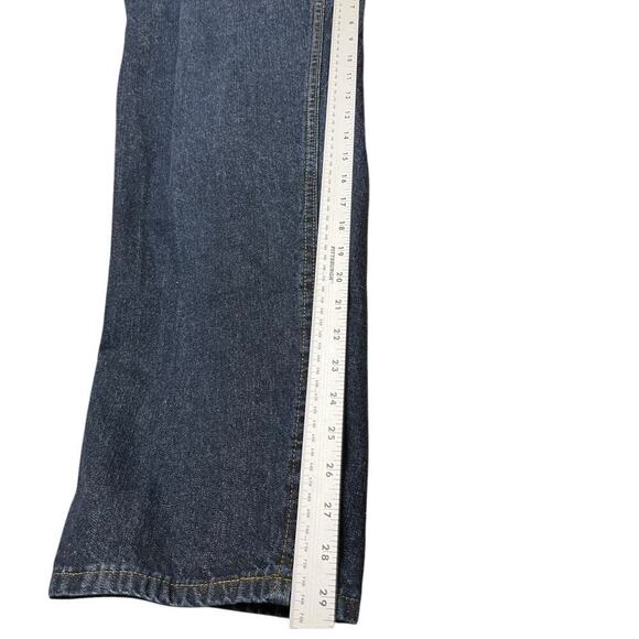 L.L. Bean Ladies Double Relaxed Dark Washed Jeans Size 14 - Picture 8 of 8